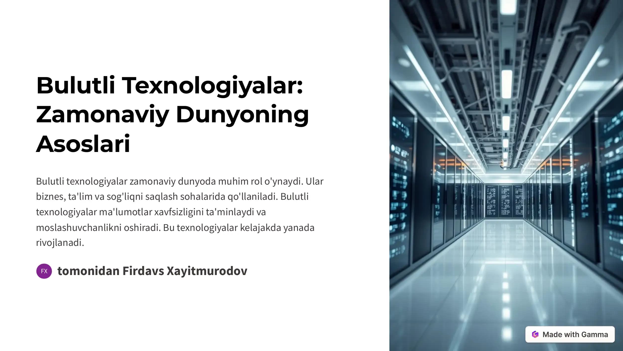 Bulutli texnologiyalar