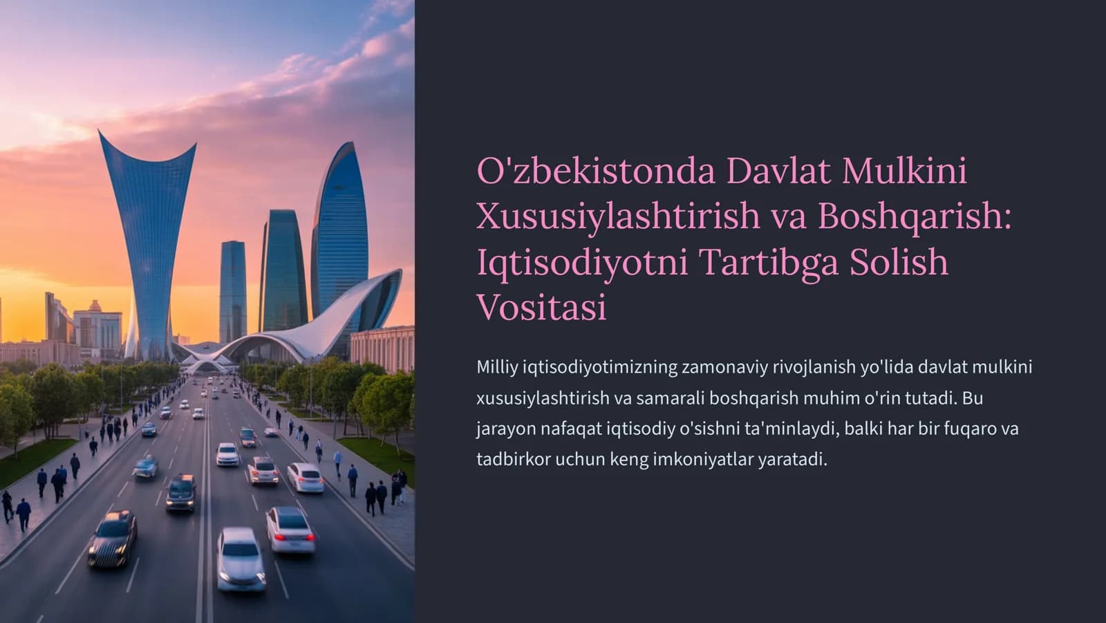 Davlat Mulkini Xususiylashtirish