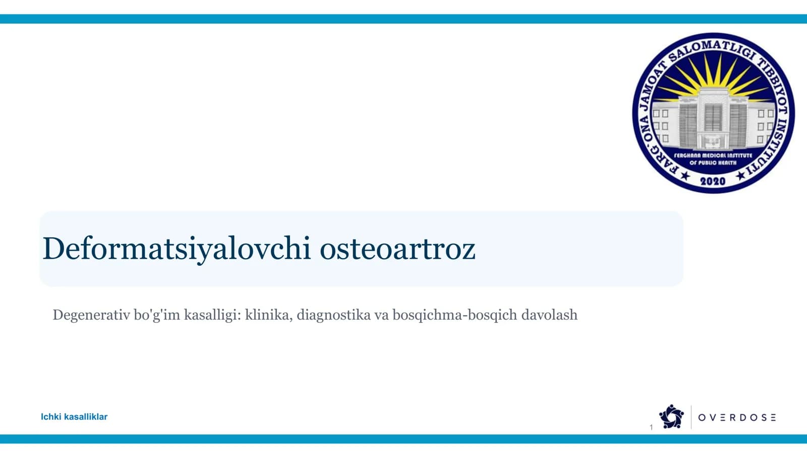 Deformatsiyalovchi osteoartroz