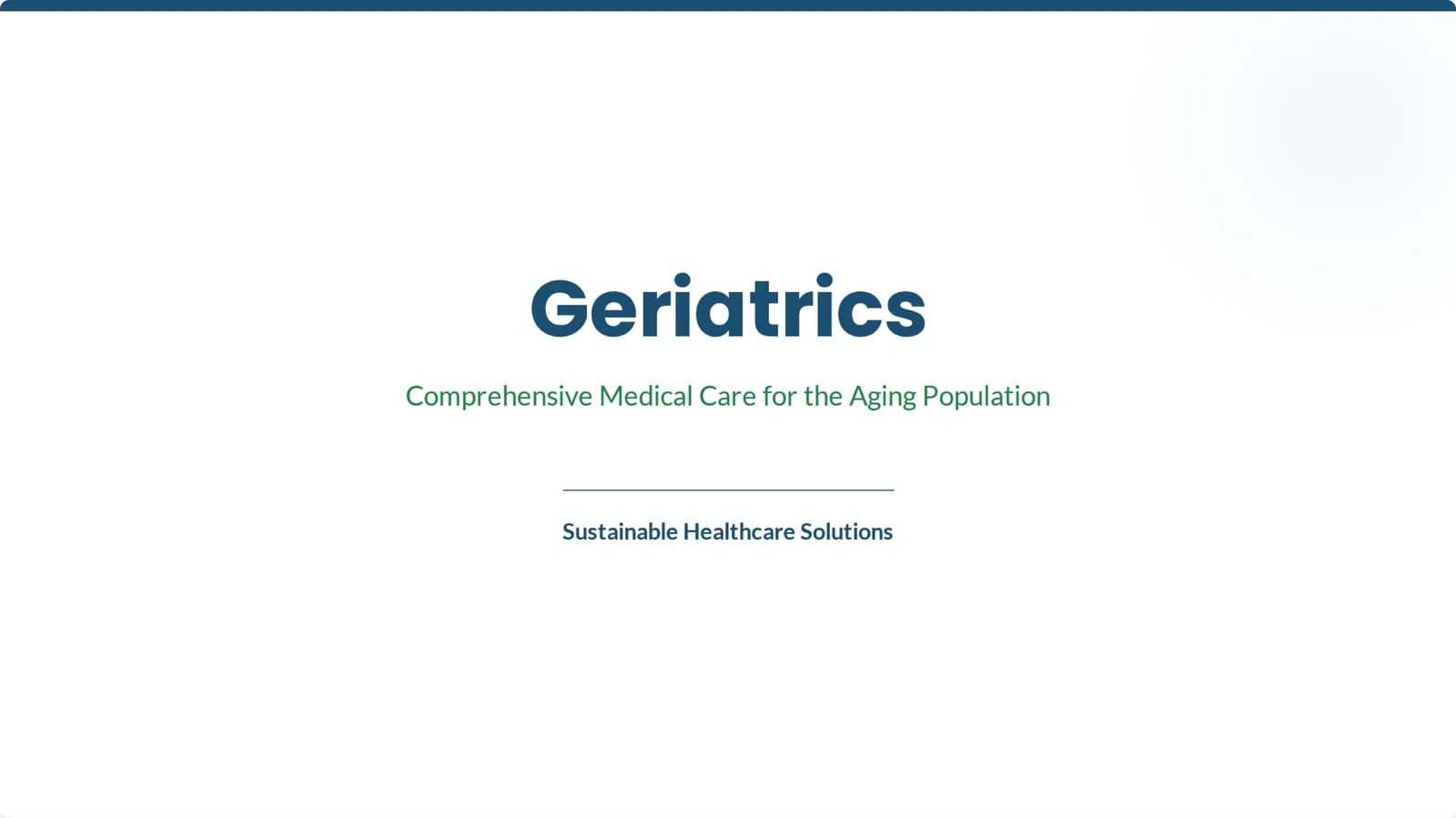 Geriatrics