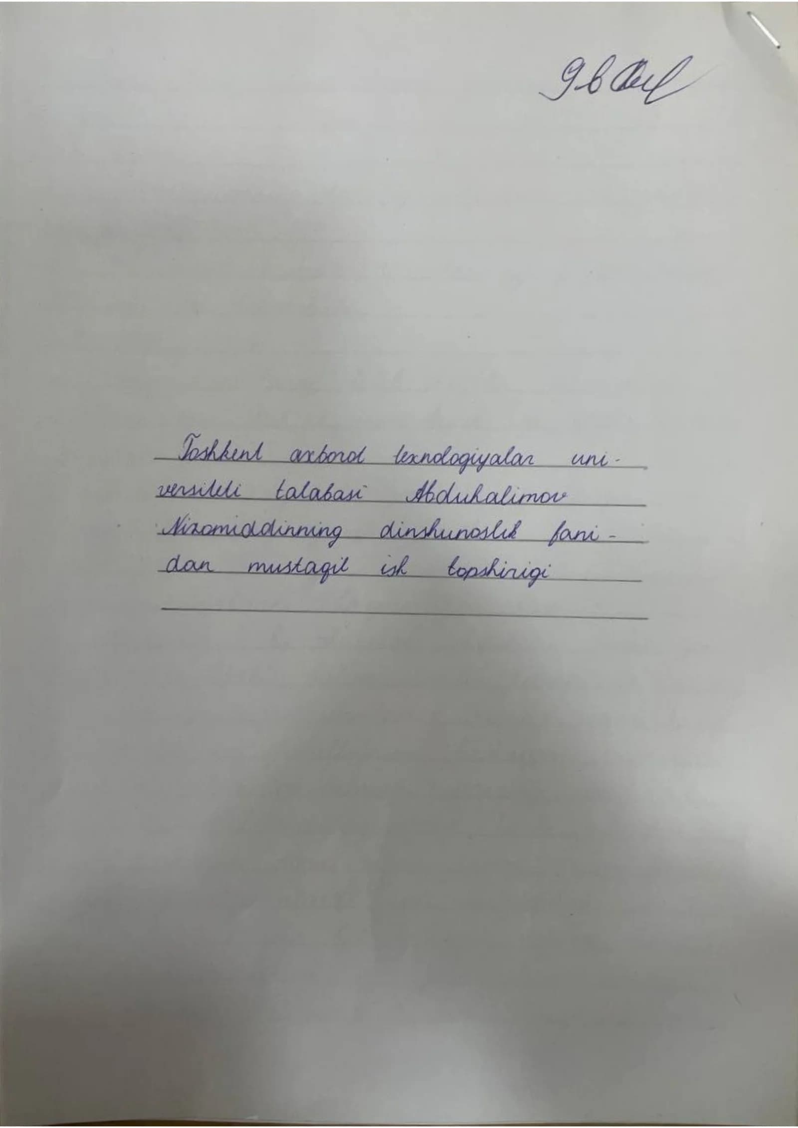 Diniy ramzlar bo'yicha mustaqil ish