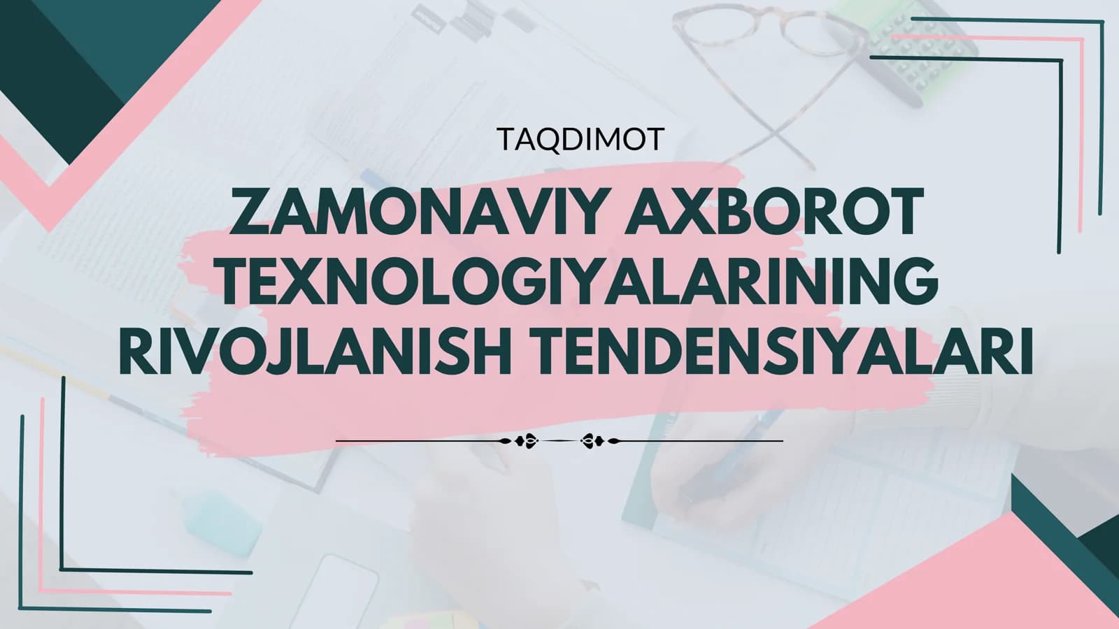 Zamonaviy axborot texnologiyalarining rivojlanish tendensiyalari