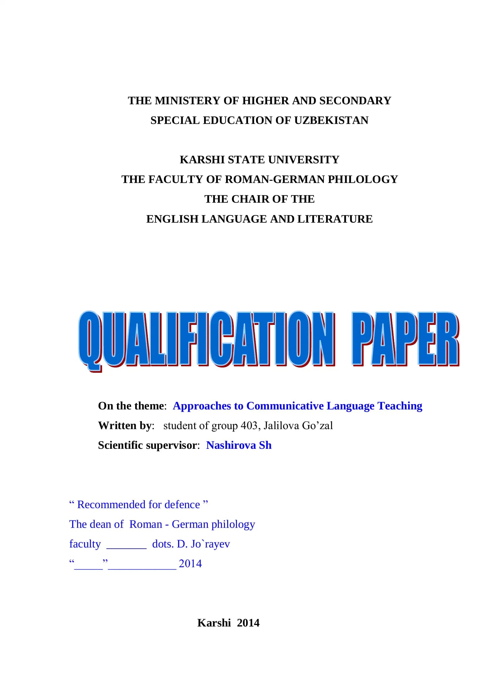 Approaches to Communicative Language Teaching (CLT)