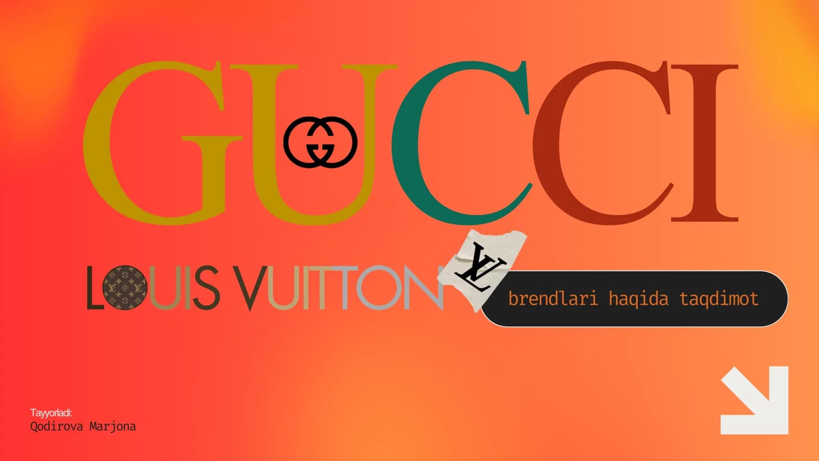 GUCCI va LOUIS VUITTON