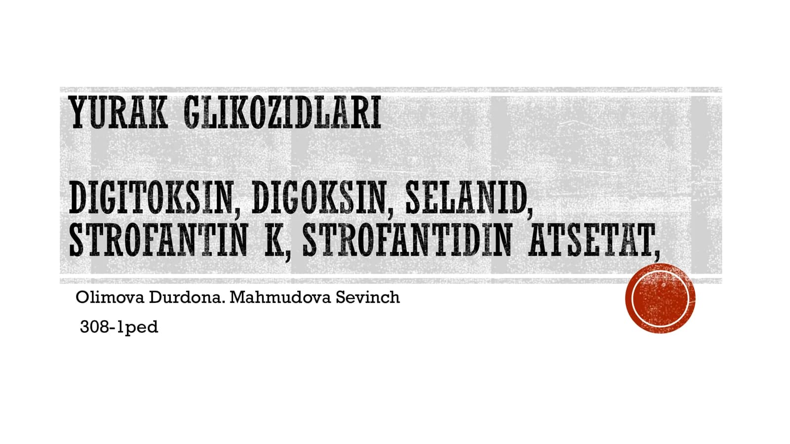 YURAK GLIKOZIDLARI