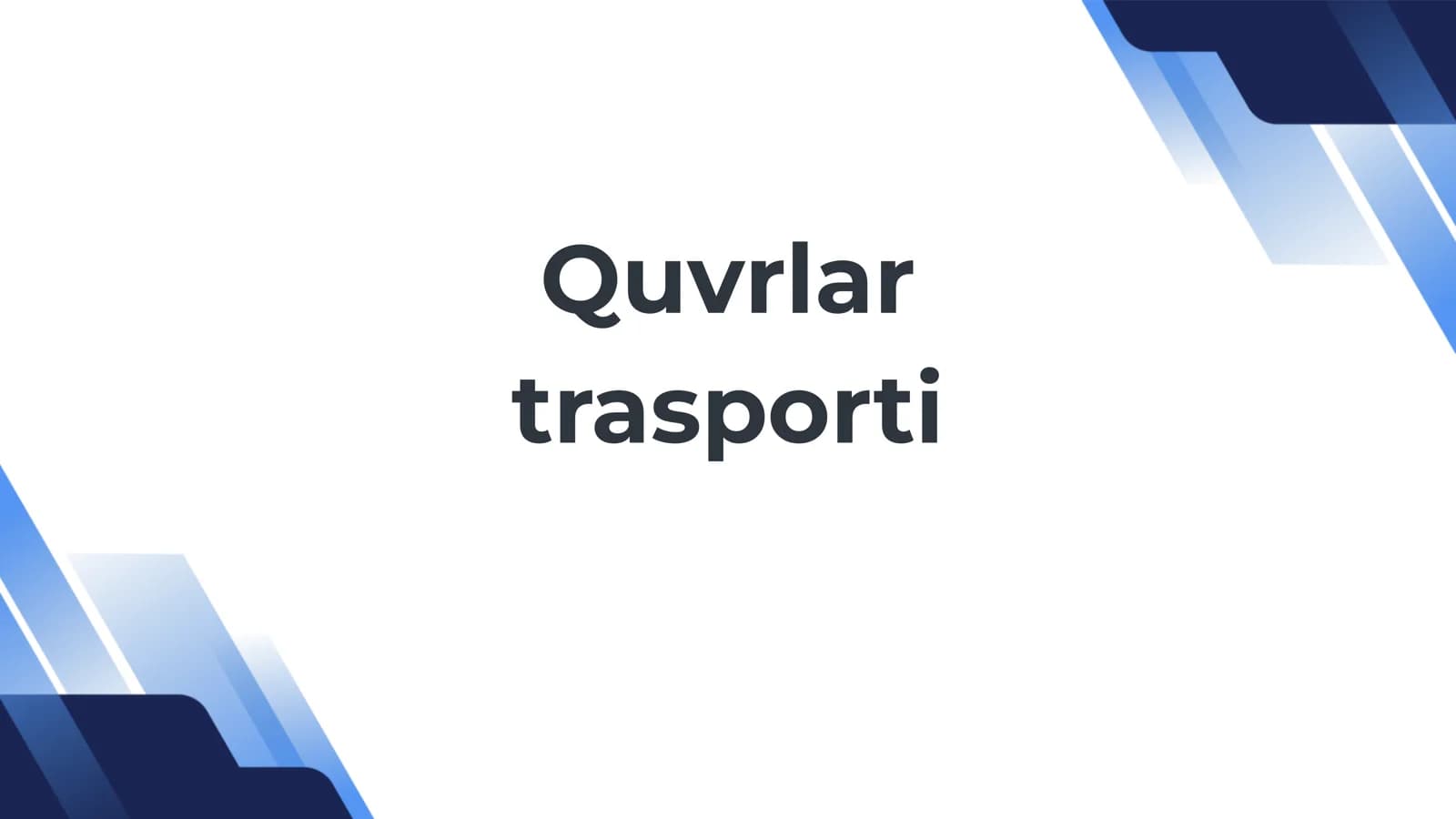Quvrlar trasporti