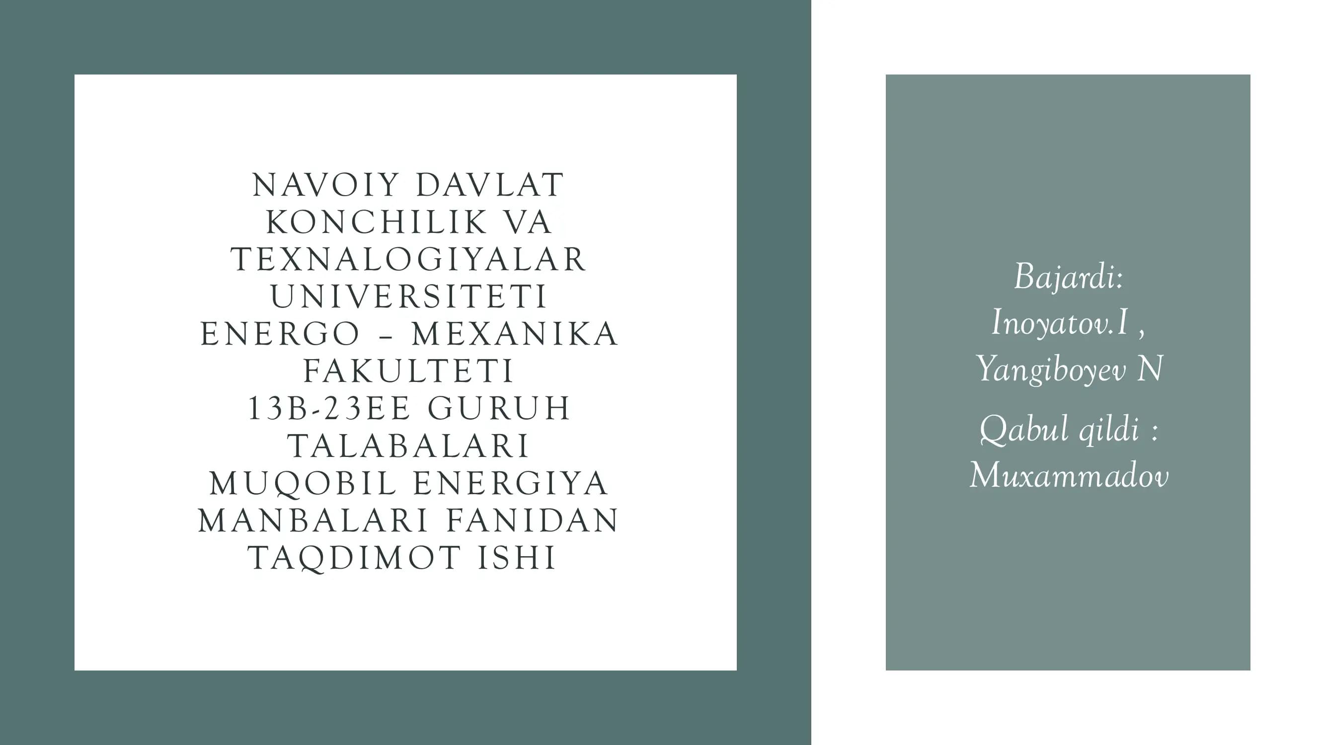 kichik gidroelektr stansiyalar