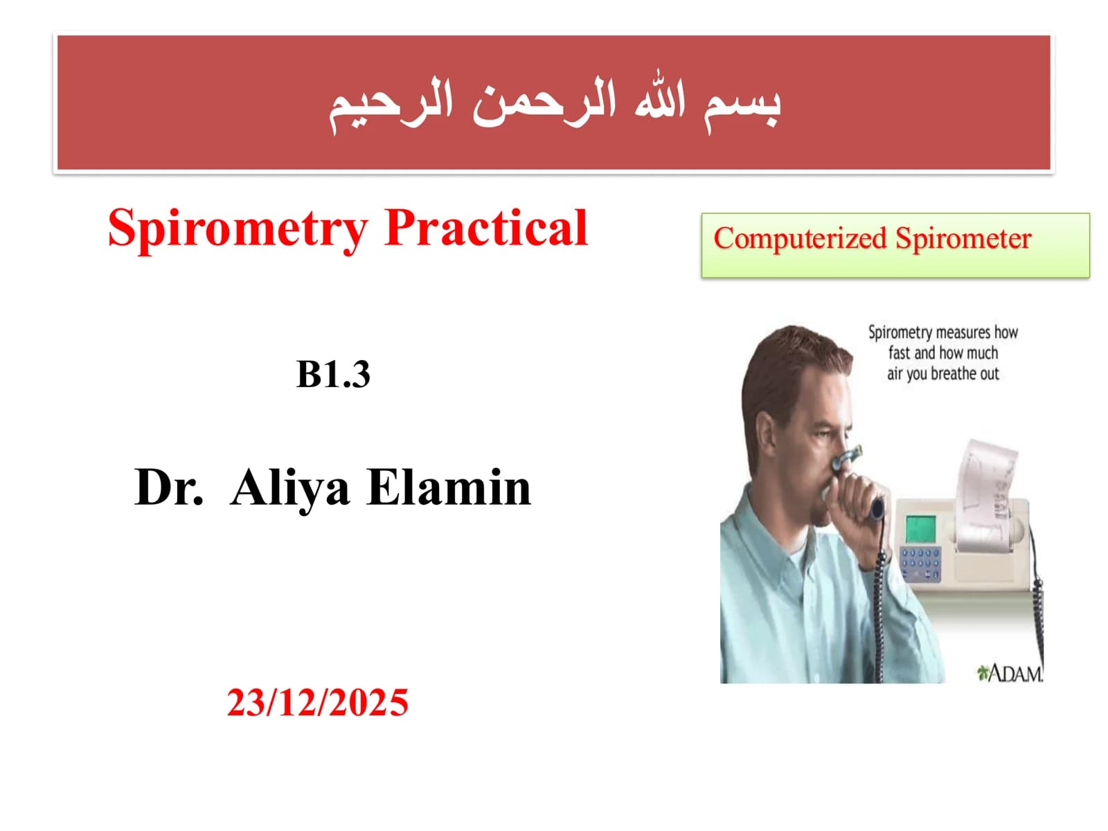 Spirometry Practical