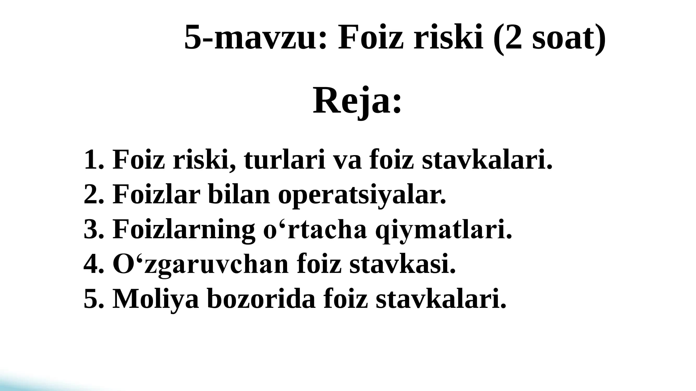Foiz Riski