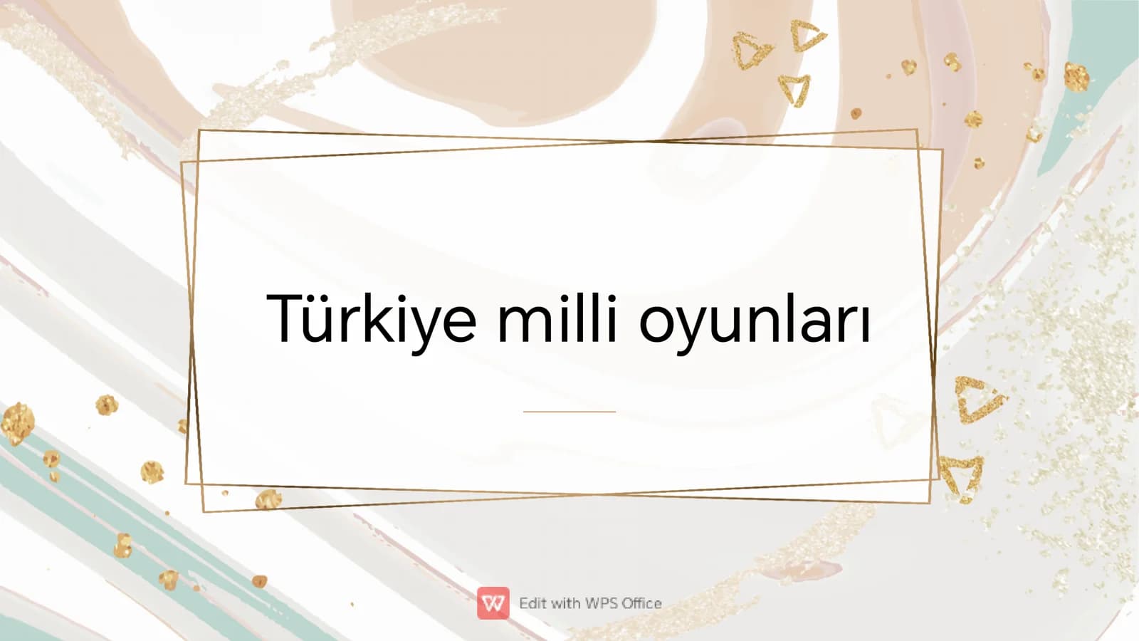 Türkiye milli oyunları