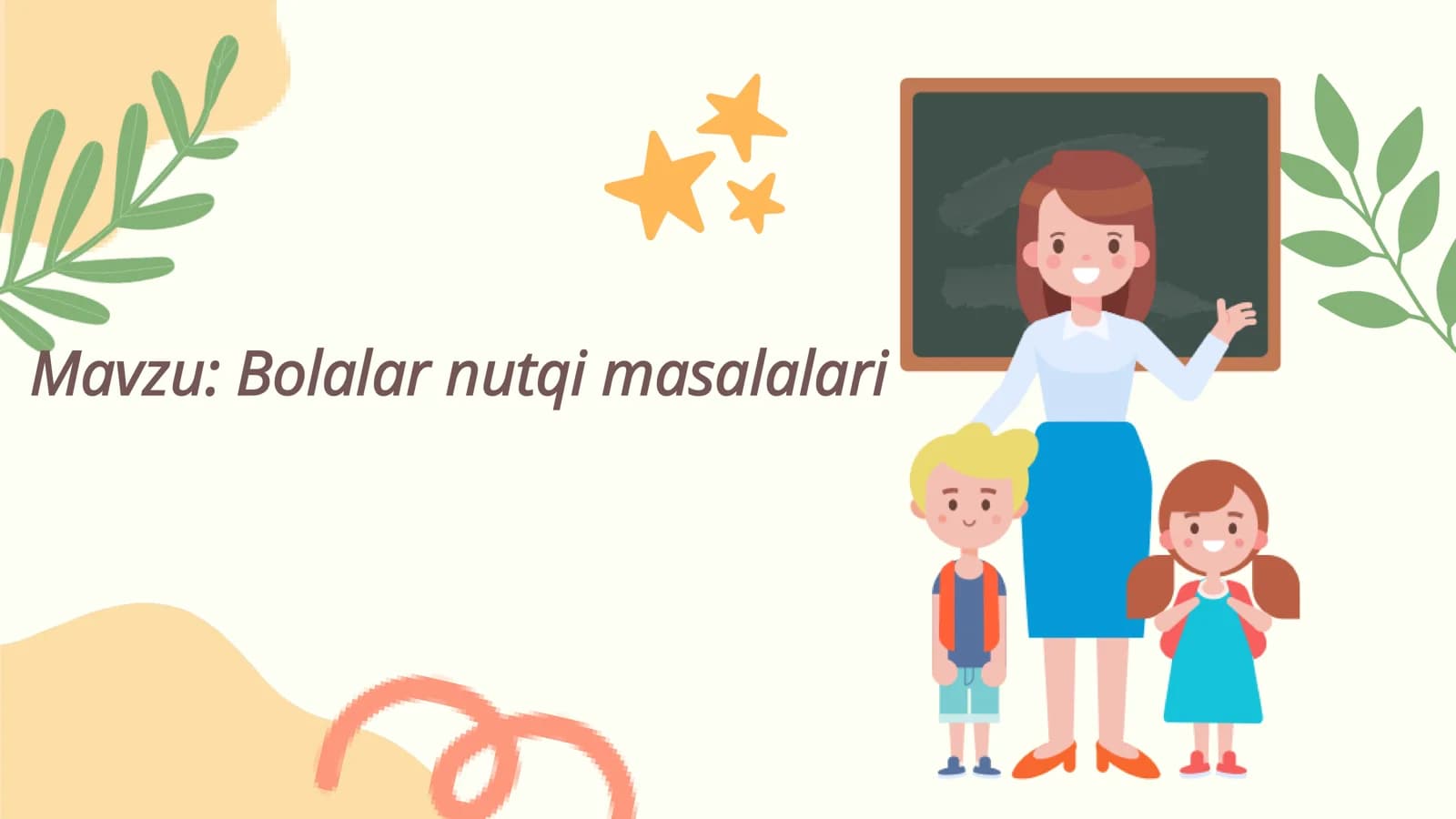 Bolalar nutqi masalalari