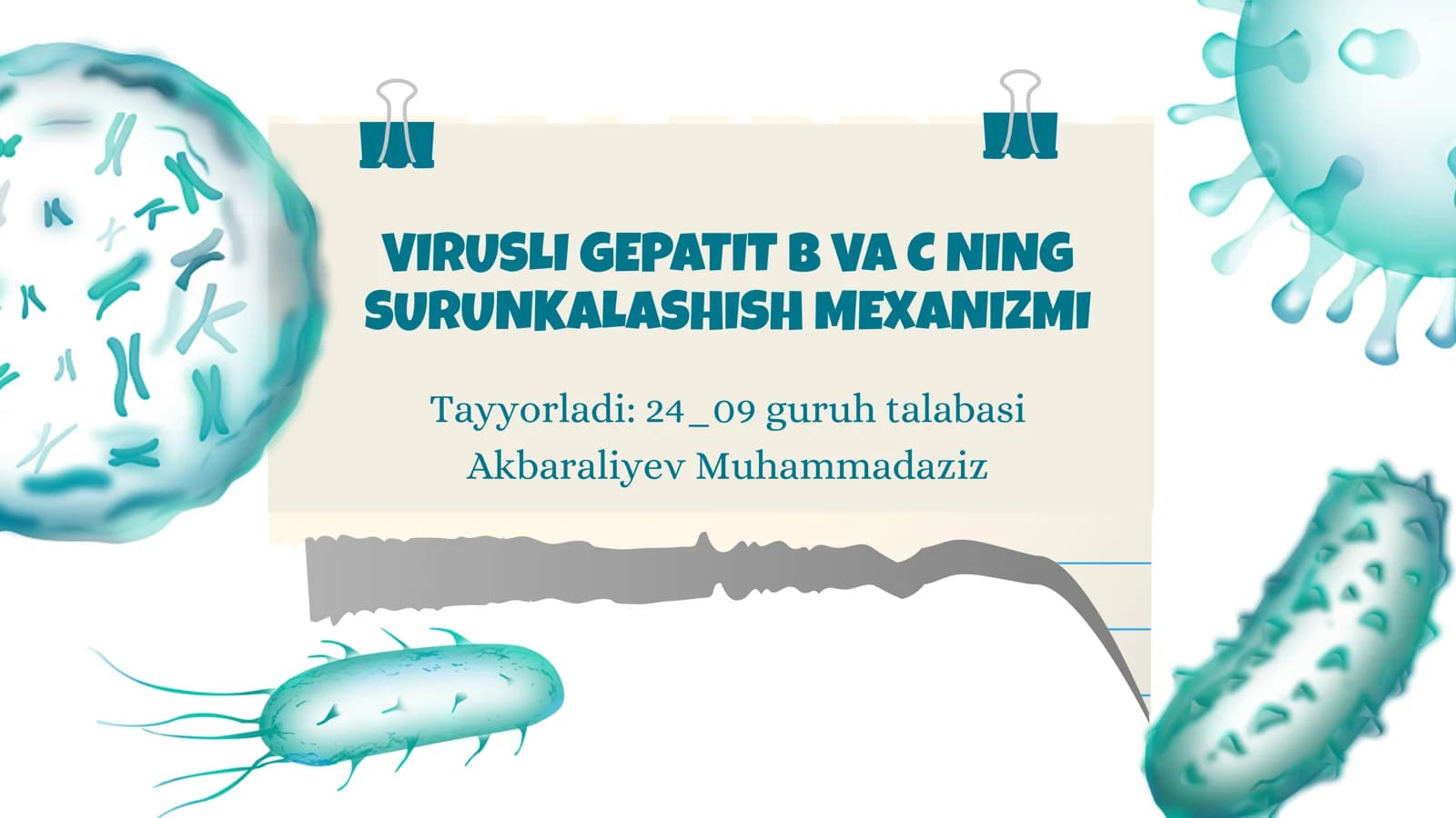 Virusli gepatit B va C ning surunkalanish mexanizmi