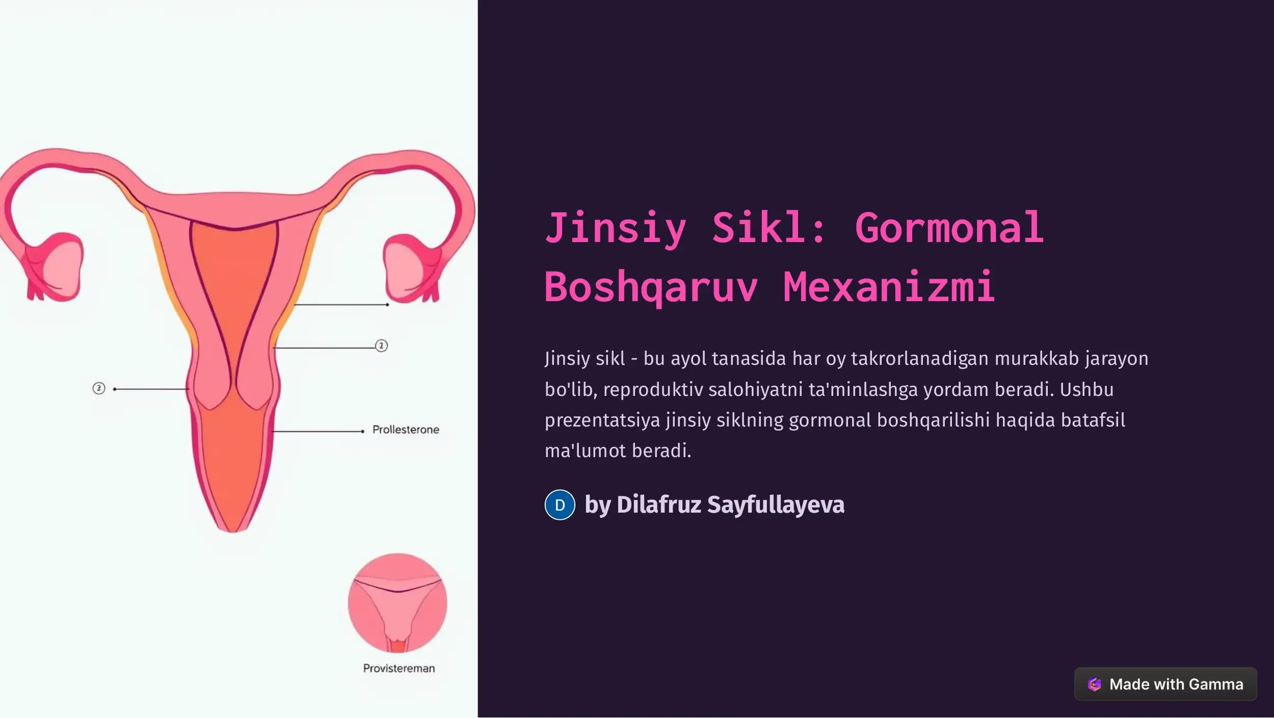 Jinsiy Sikl: Gormonal