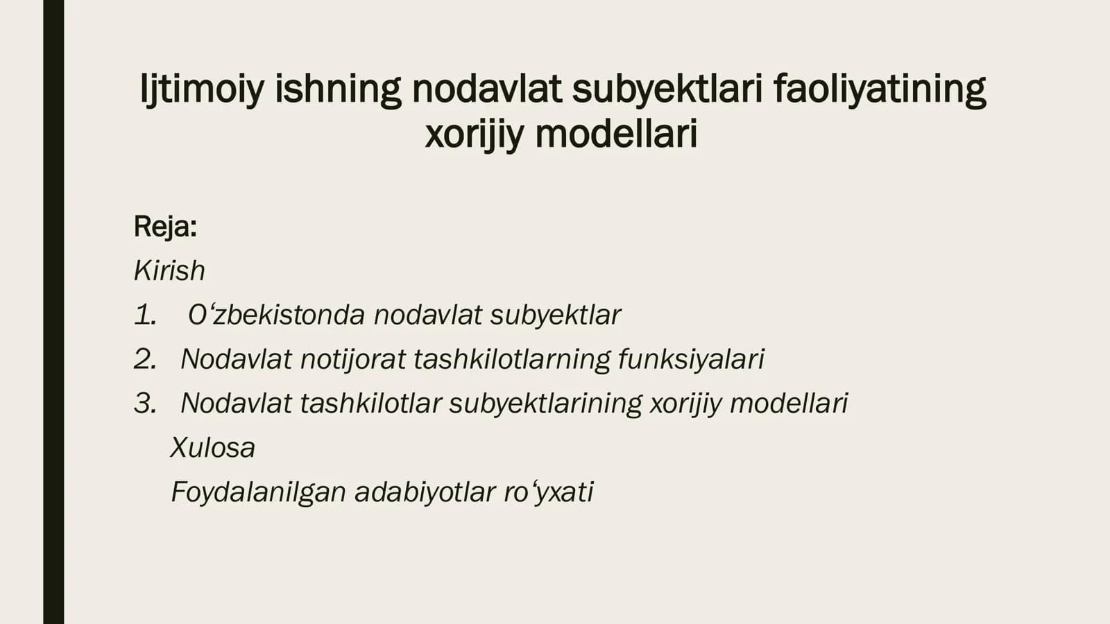 Ijtimoiy ishningnodavlatsubyektlarifaoliyatiningxorijiymodellari