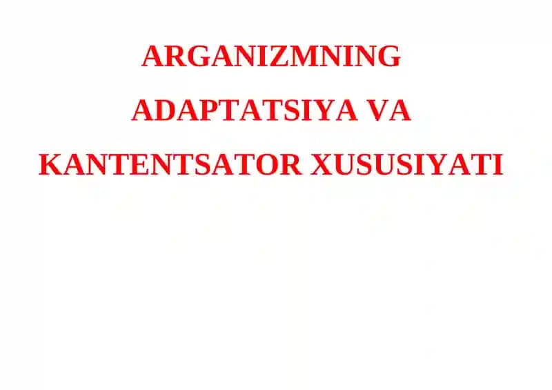 Adaptatsion sindrom