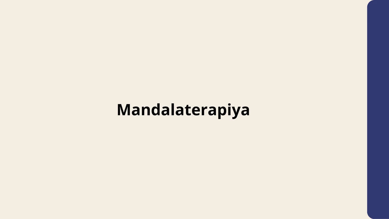 Mandalaterapiya