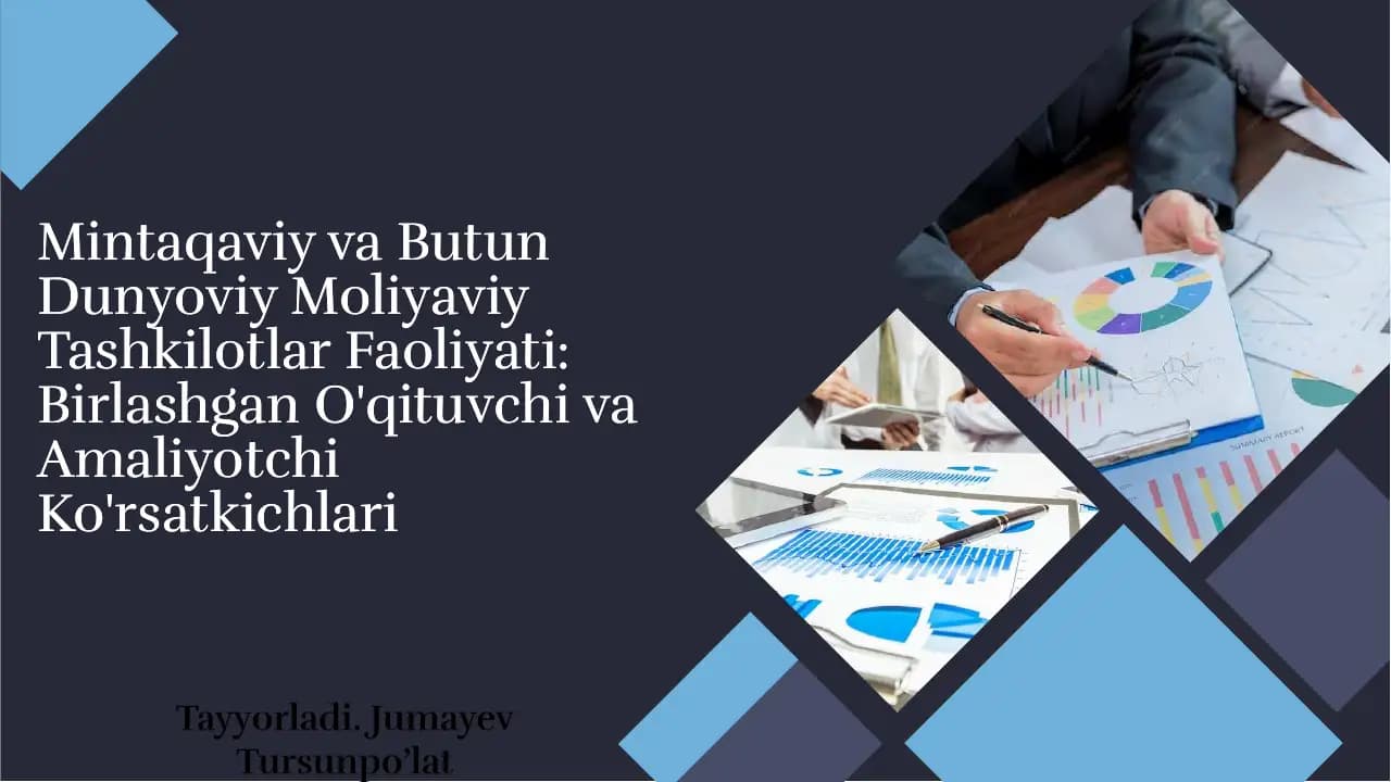 Moliyaviy Tashkilotlar