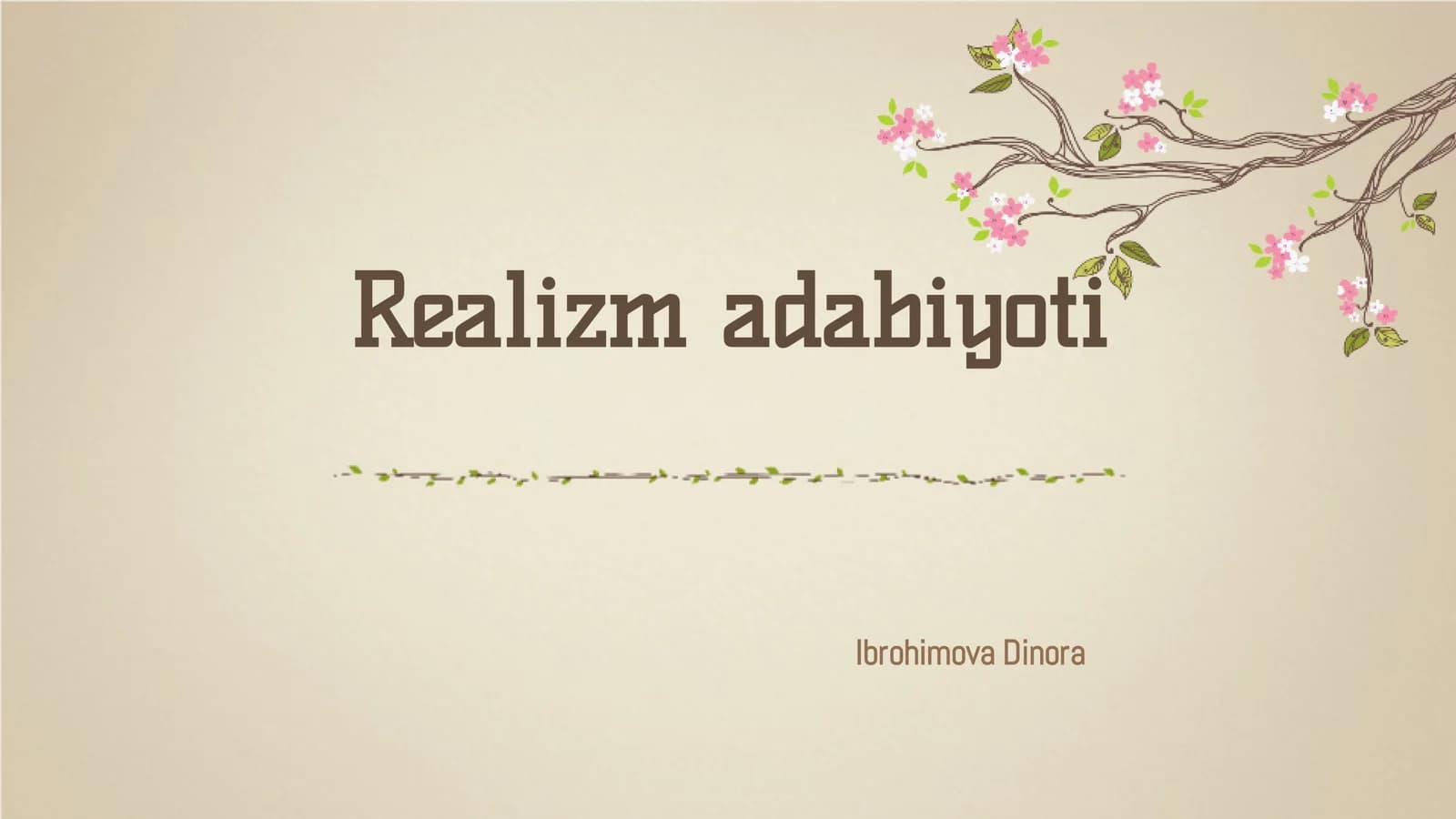 Realizm adabiyoti