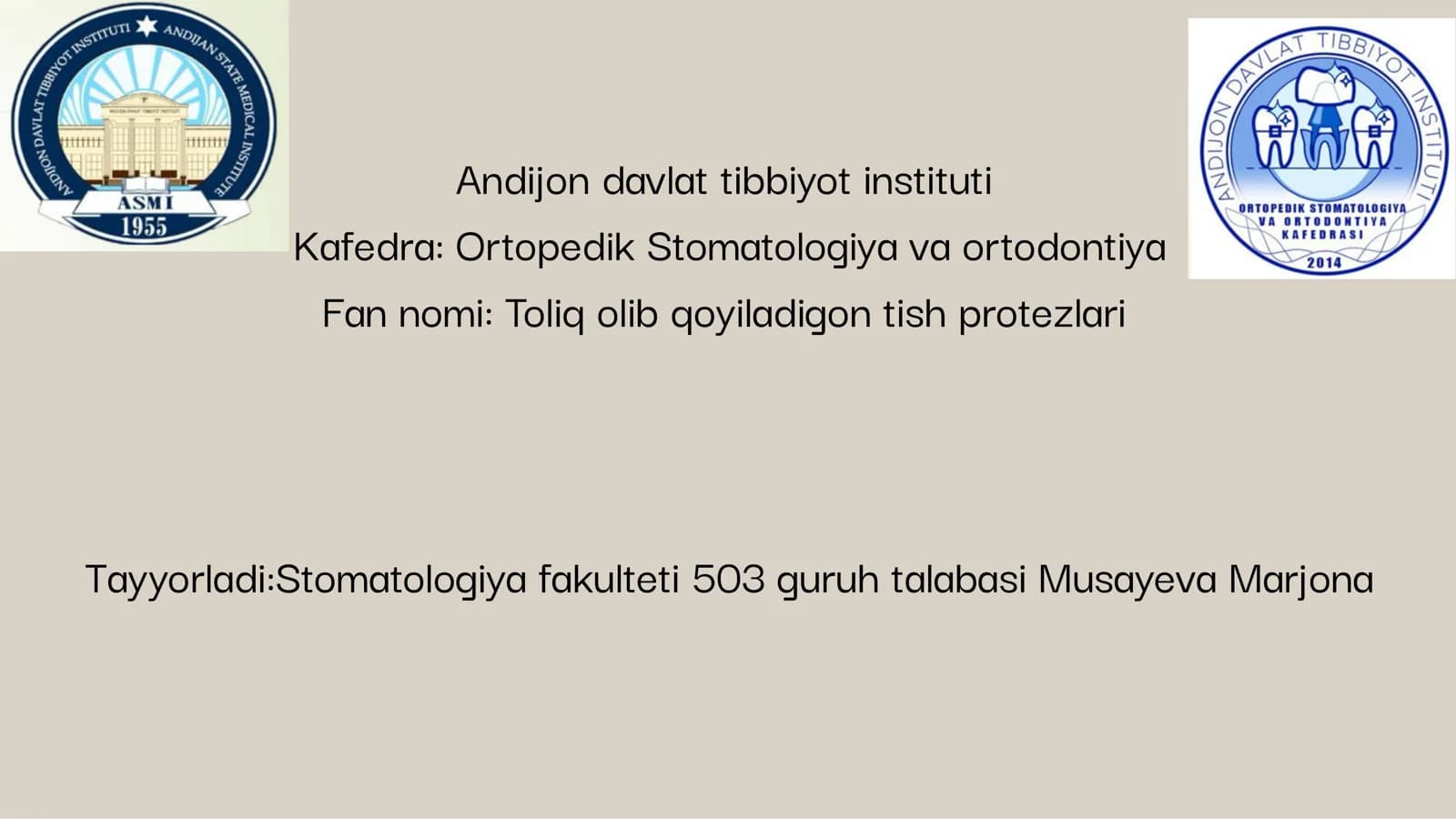 Toliq olib qoyiladigon tish protezlari