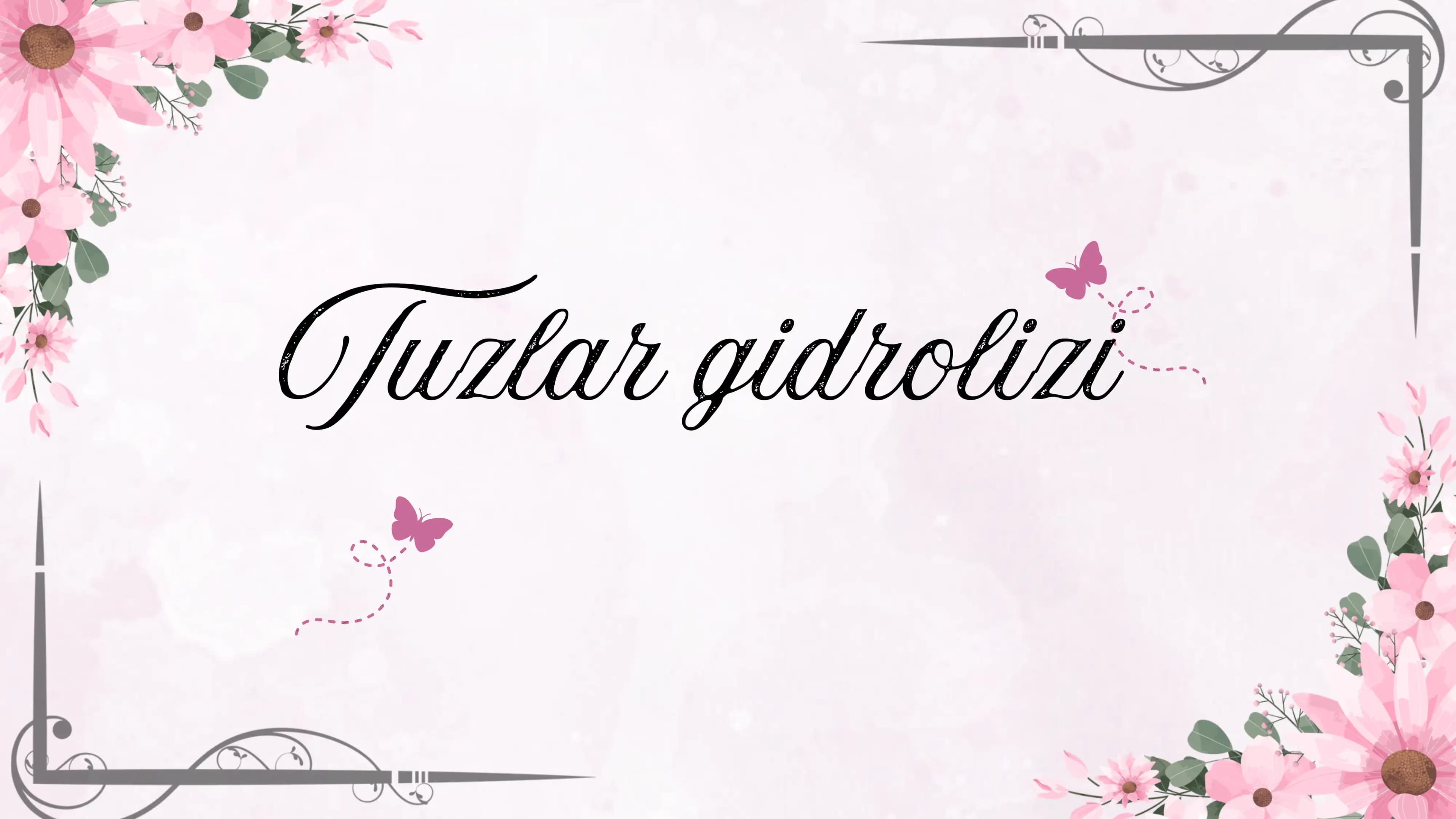 Tuzlar gidrolizi