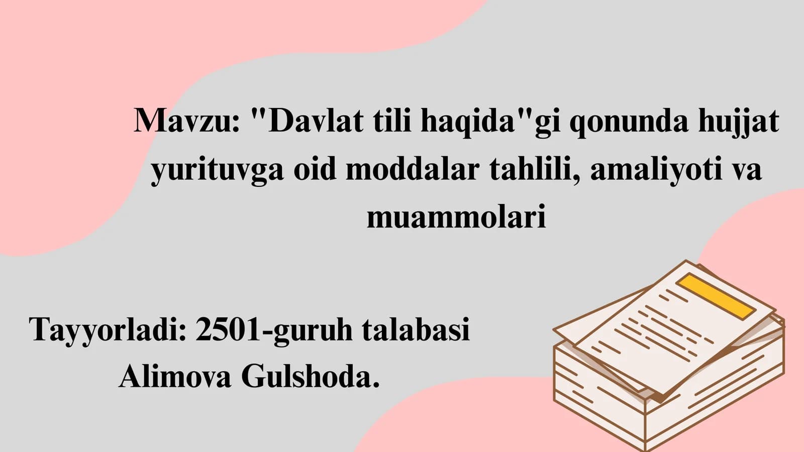 Davlat tili haqida