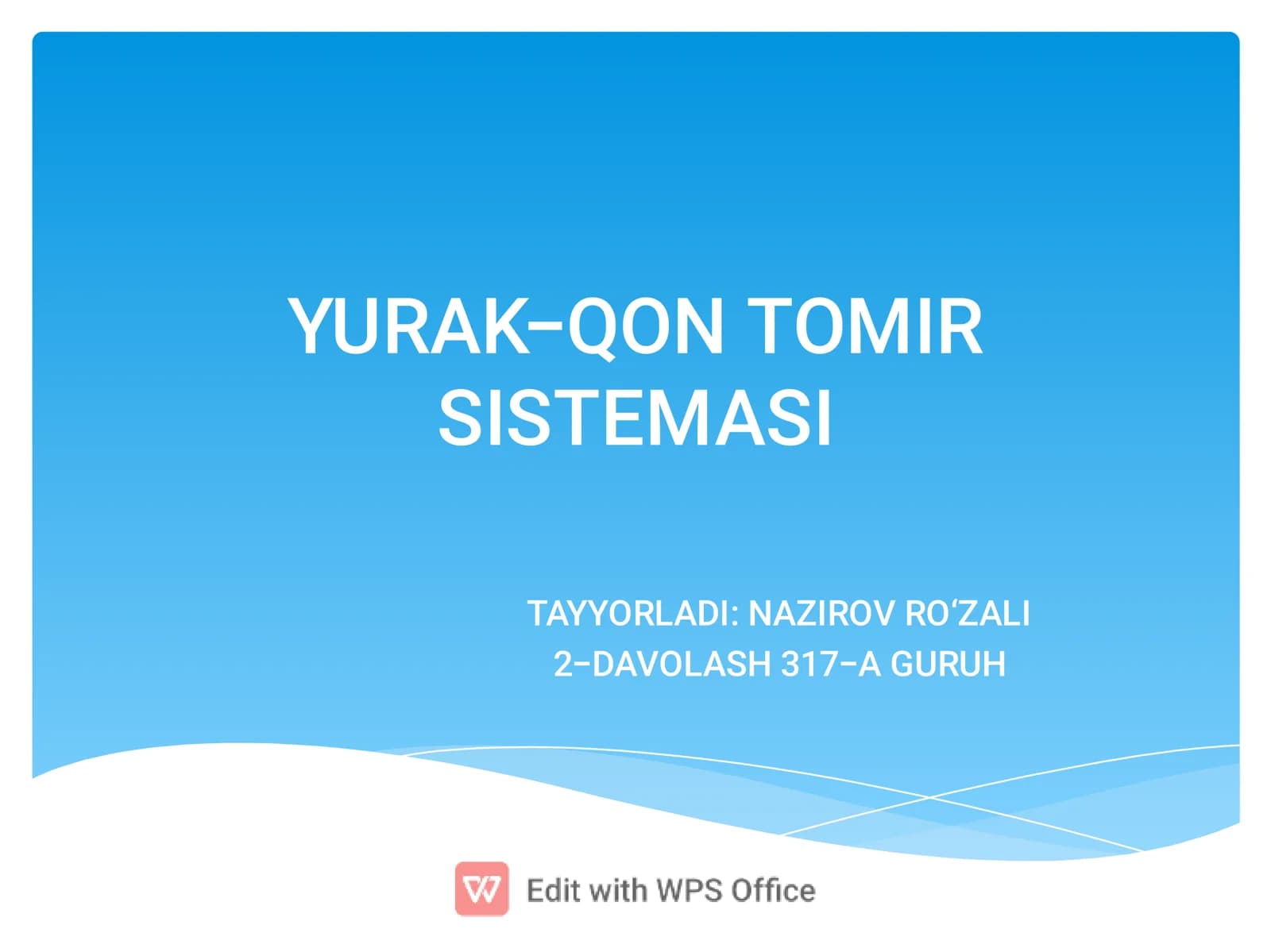 YURAK-QON TOMIR SISTEMASI
