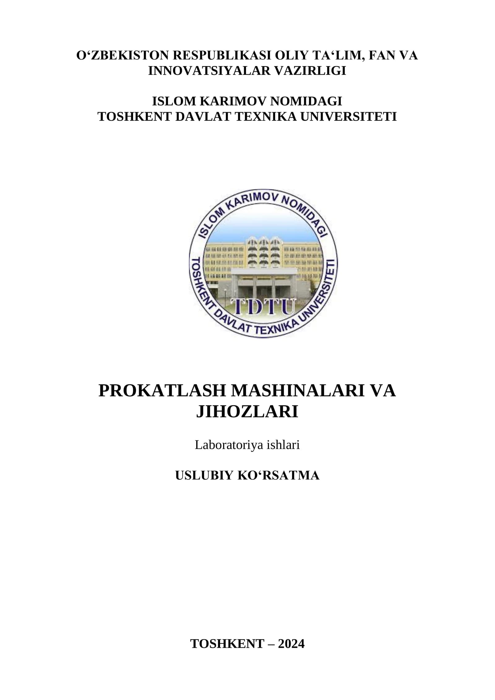 Prokatlash mashinalari va jihozlari
