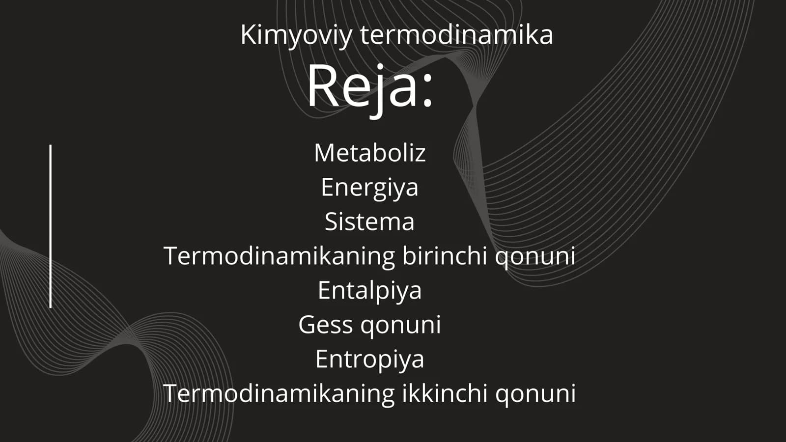 Kimyoviy termodinamika