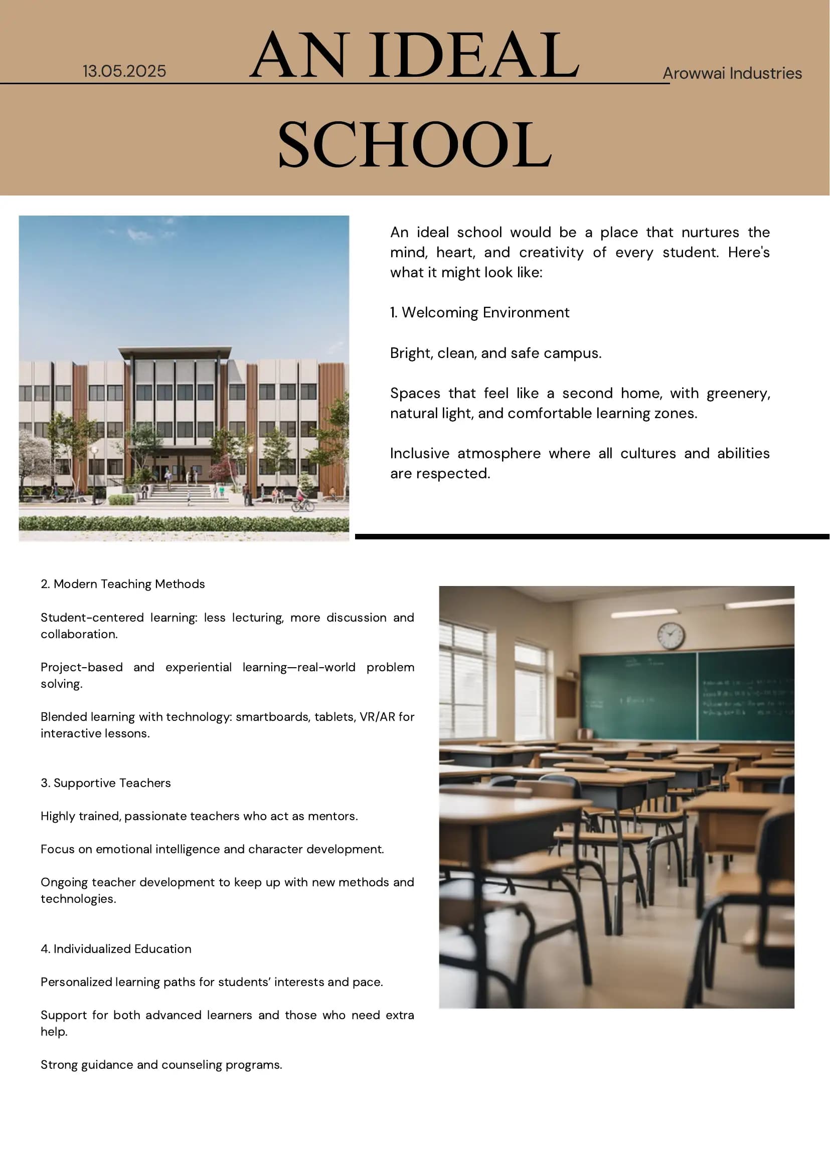 An Ideal School