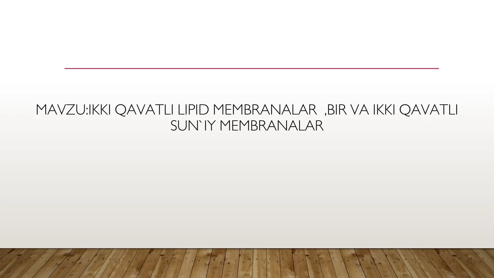 IKKI QAVATLI LIPID MEMBRANALAR,BIR VA IKKI QAVATLI SUN`IY MEMBRANALAR