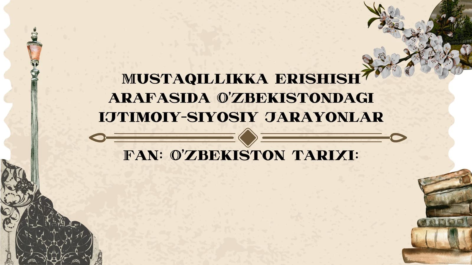 Mustaqillikka erishish arafasida O‘zbekistondagi ijtimoiy-siyosiy jarayonlar