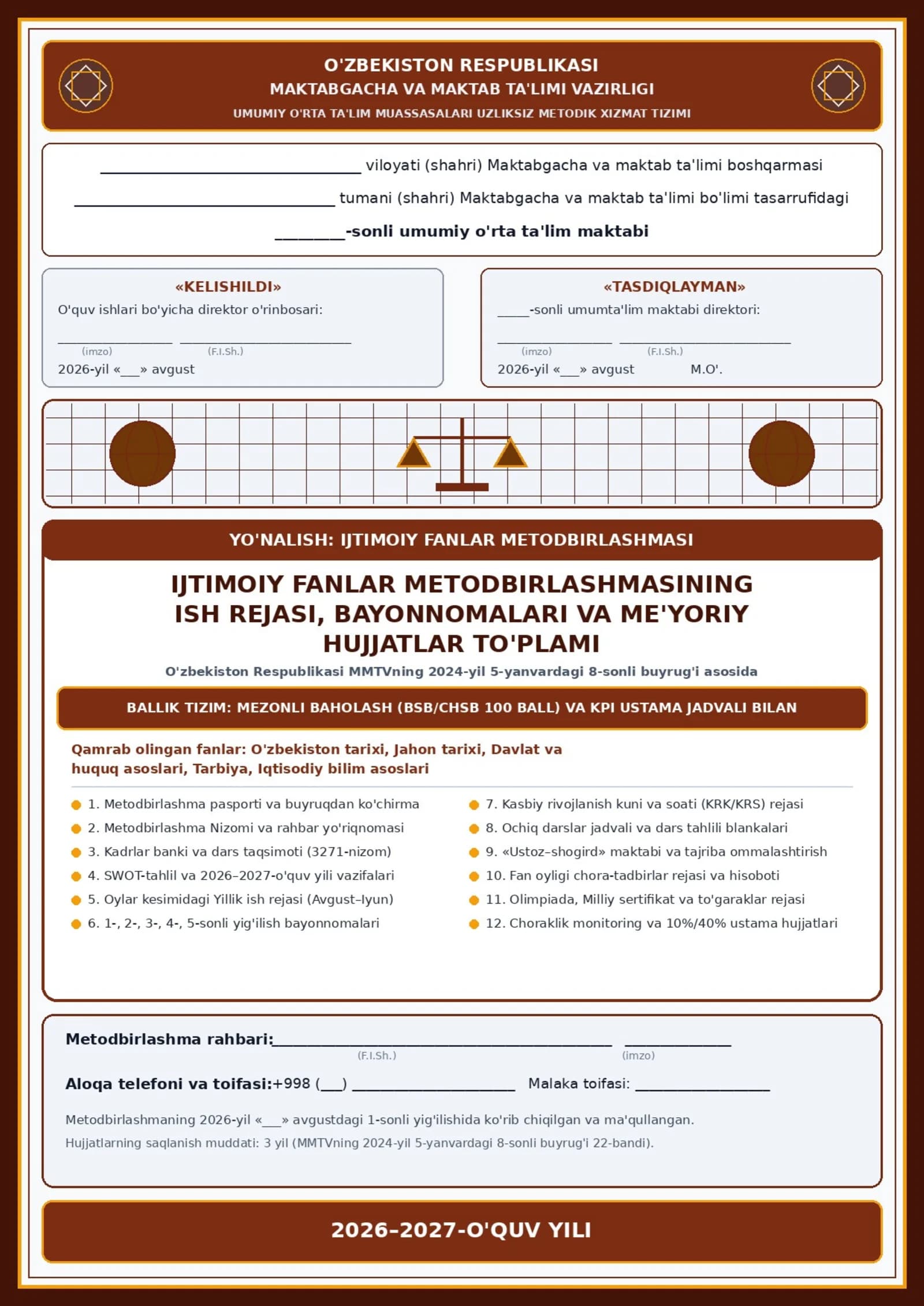 Ijtimoiy Fanlar Metodbirlashmasi