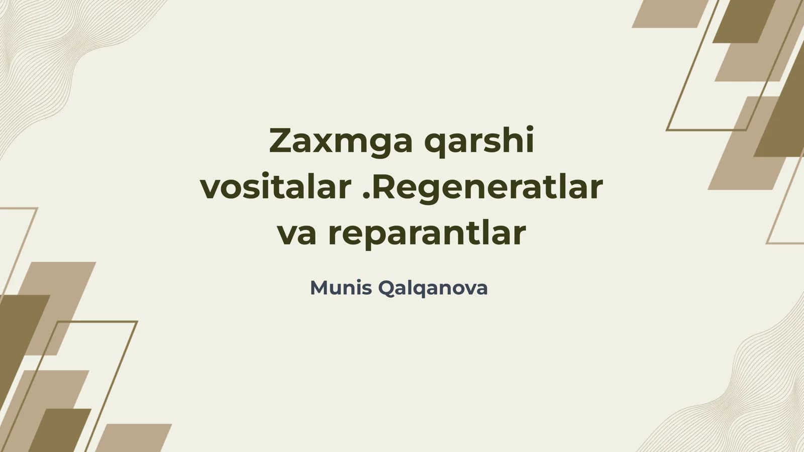 Zaxmga qarshi vositalar