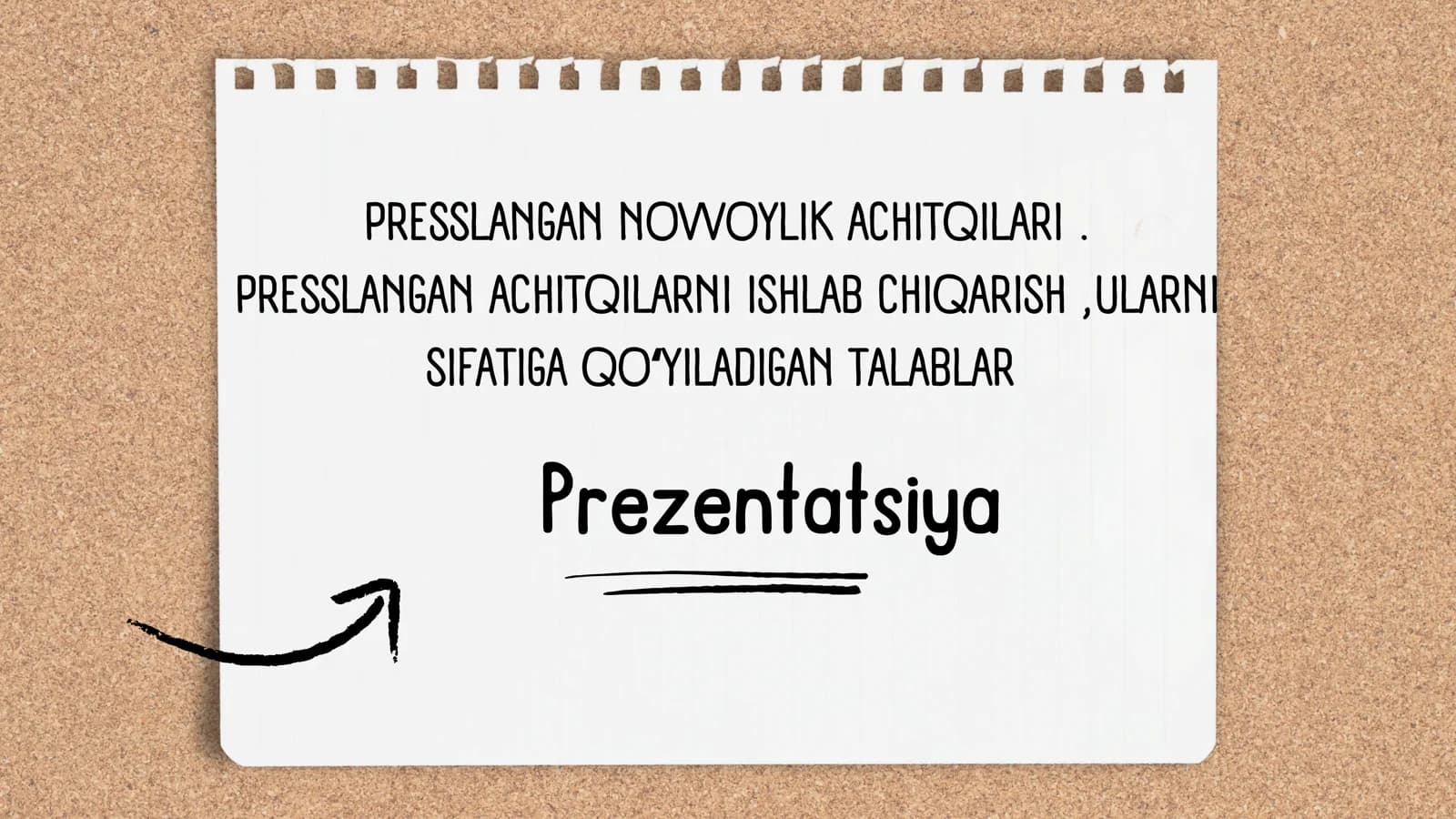 PRESSLANGAN NOVVOYLIK ACHITQILARI . PRESSLANGAN ACHITQILARNI ISHLAB CHIQARISH ,ULARNI SIFATIGA QOʻYILADIGAN TALABLAR
