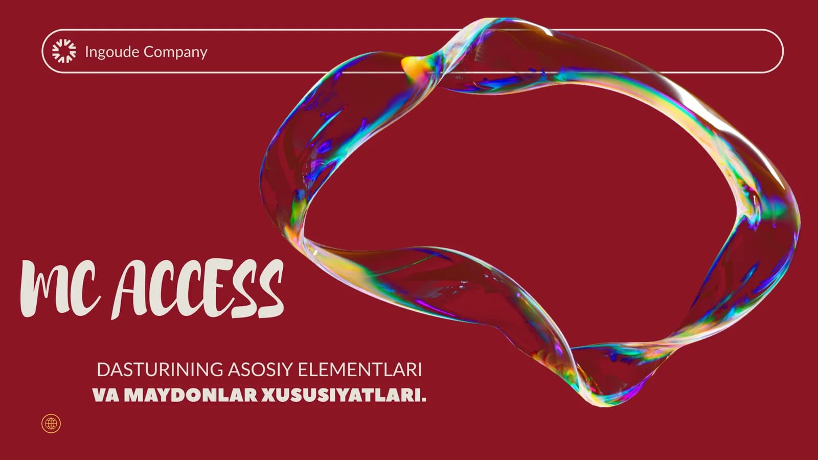 MS Access Dasturning asosiy elementlari