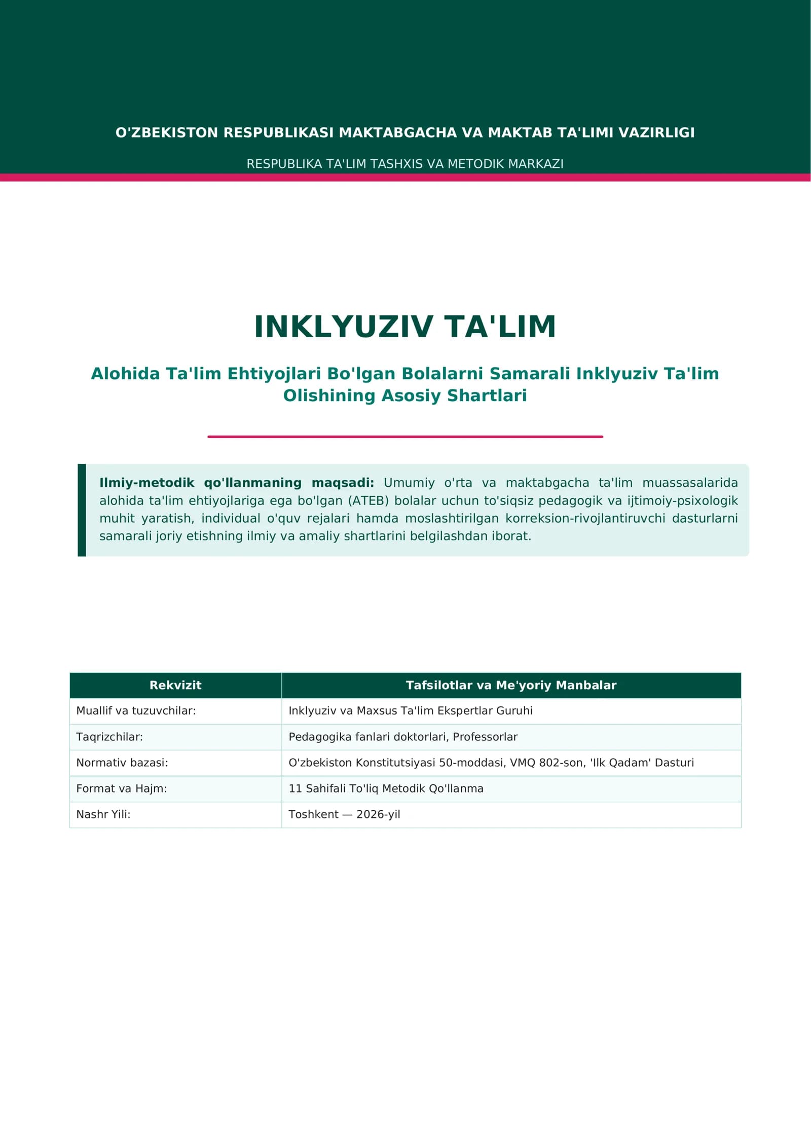 Inklyuziv Ta'lim