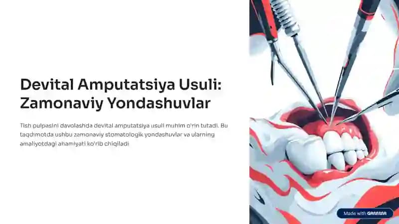 Devital Amputatsiya Usuli