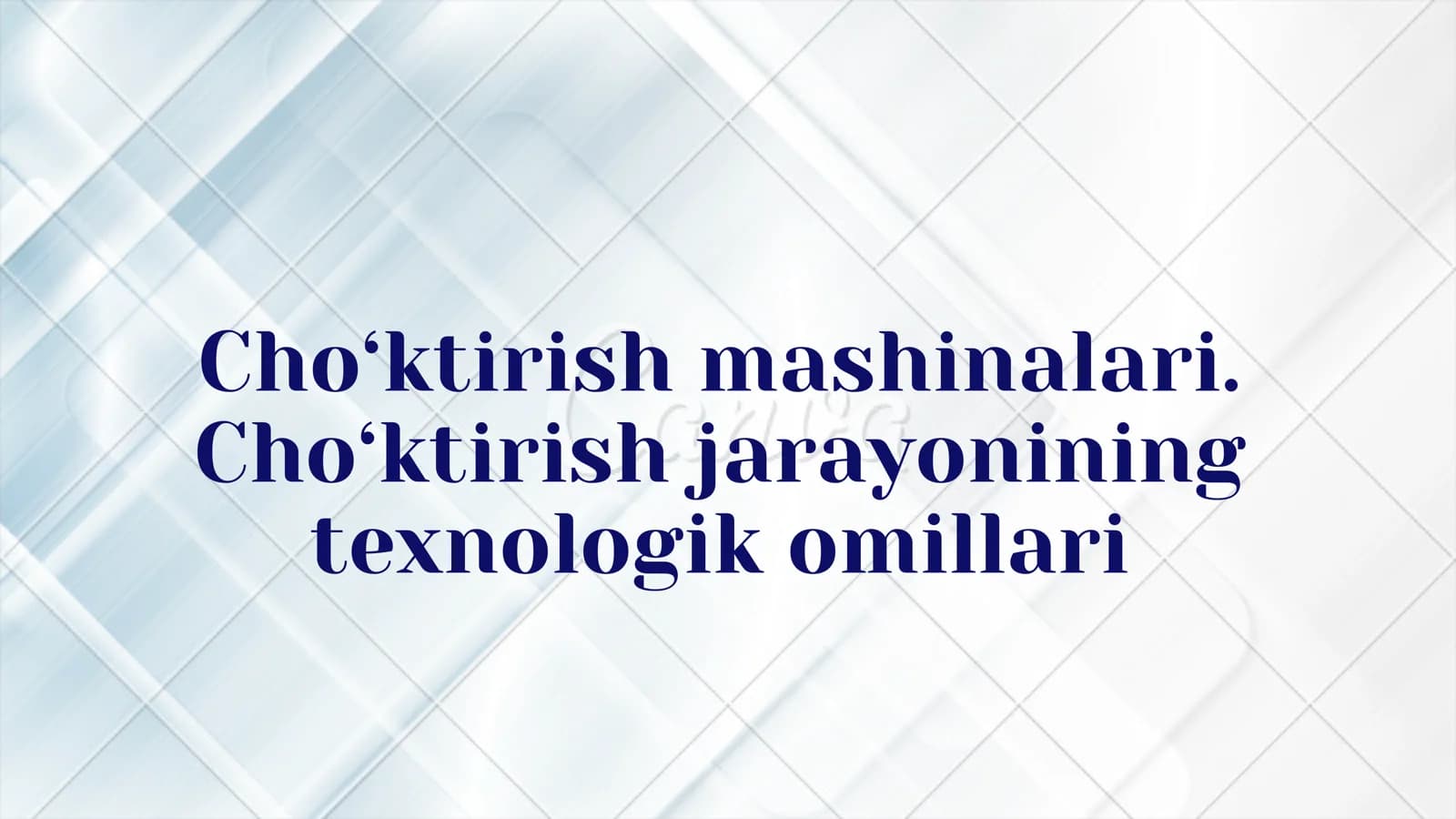 Cho‘ktirish mashinalari
