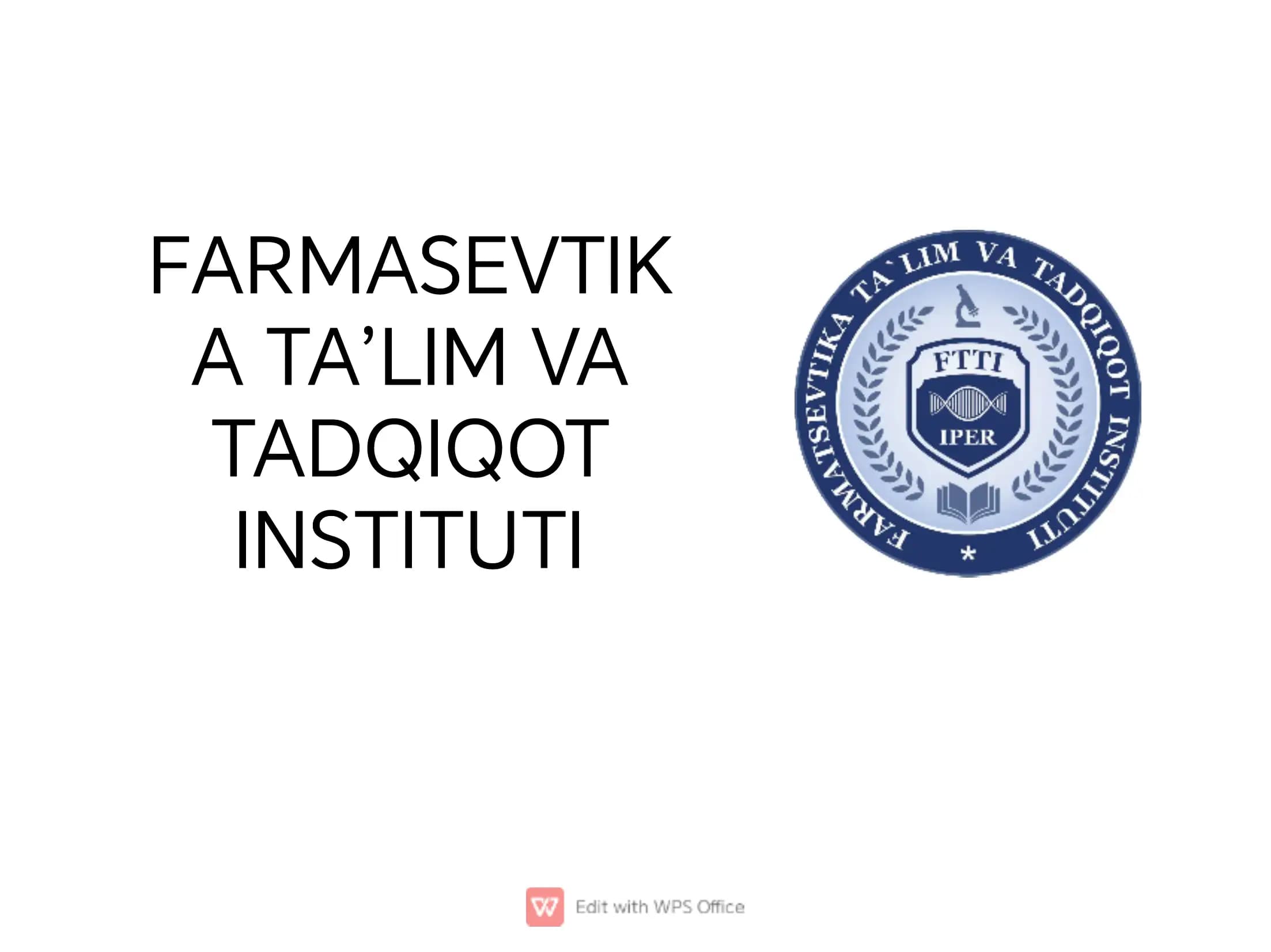 FARMASEVTIK