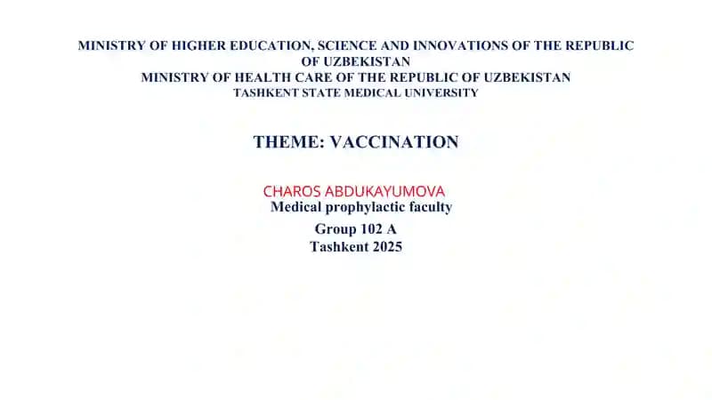 vaccination