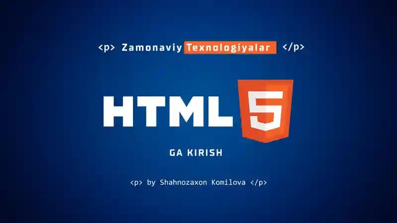 Web sahifa yaratish