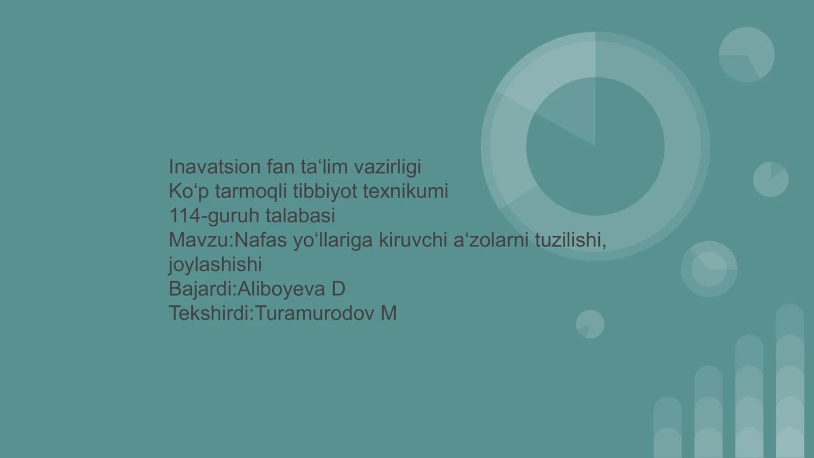 Nafas organlari tuzilishi va vazifalari