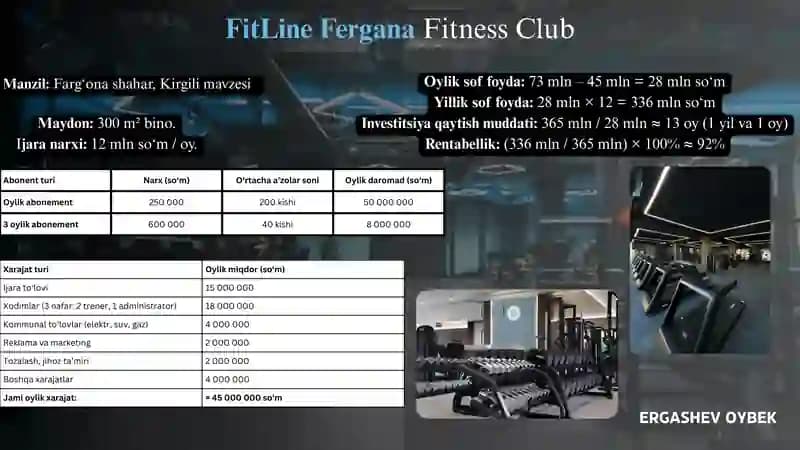 FitLine Fergana Fitness Club