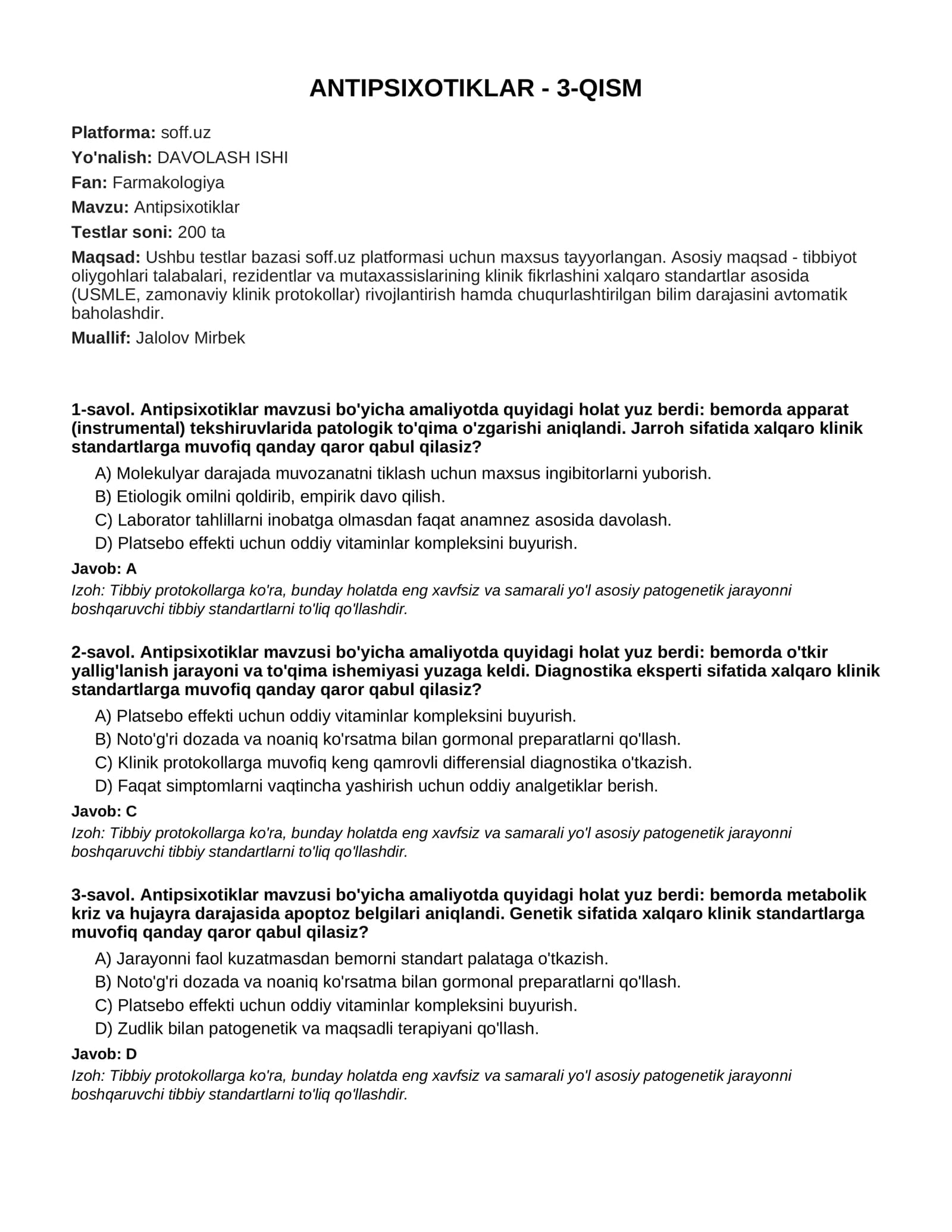 Antipsixotiklar