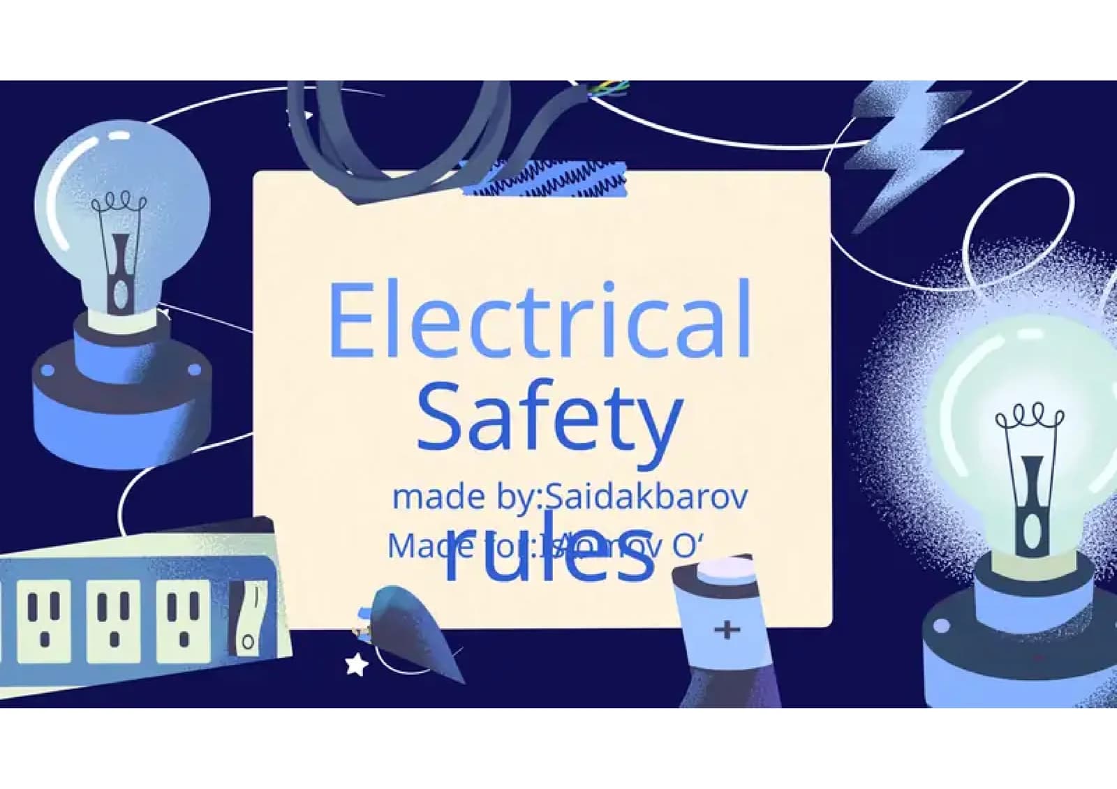 General Electrical Safety