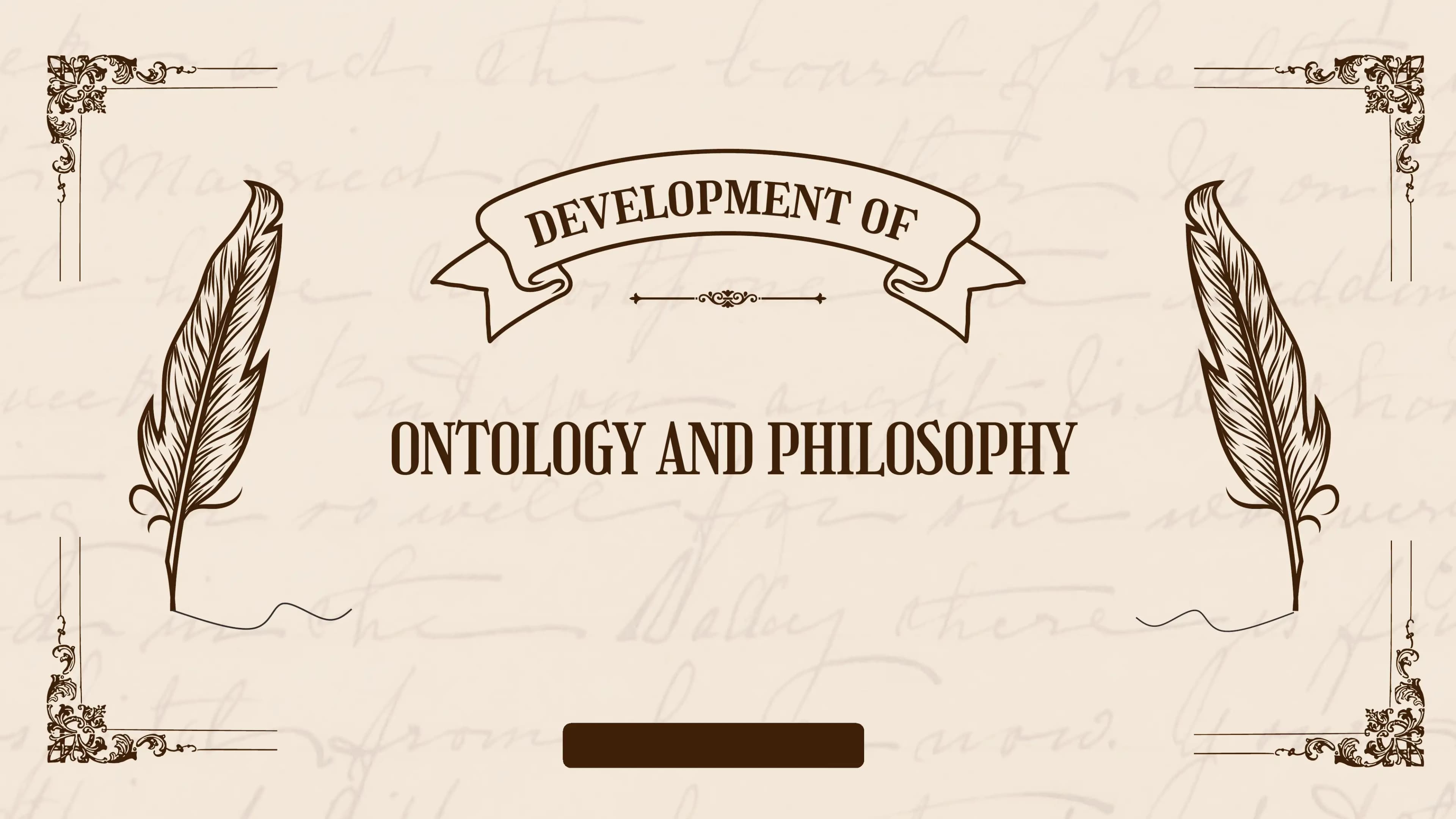 Ontology and Philosophy