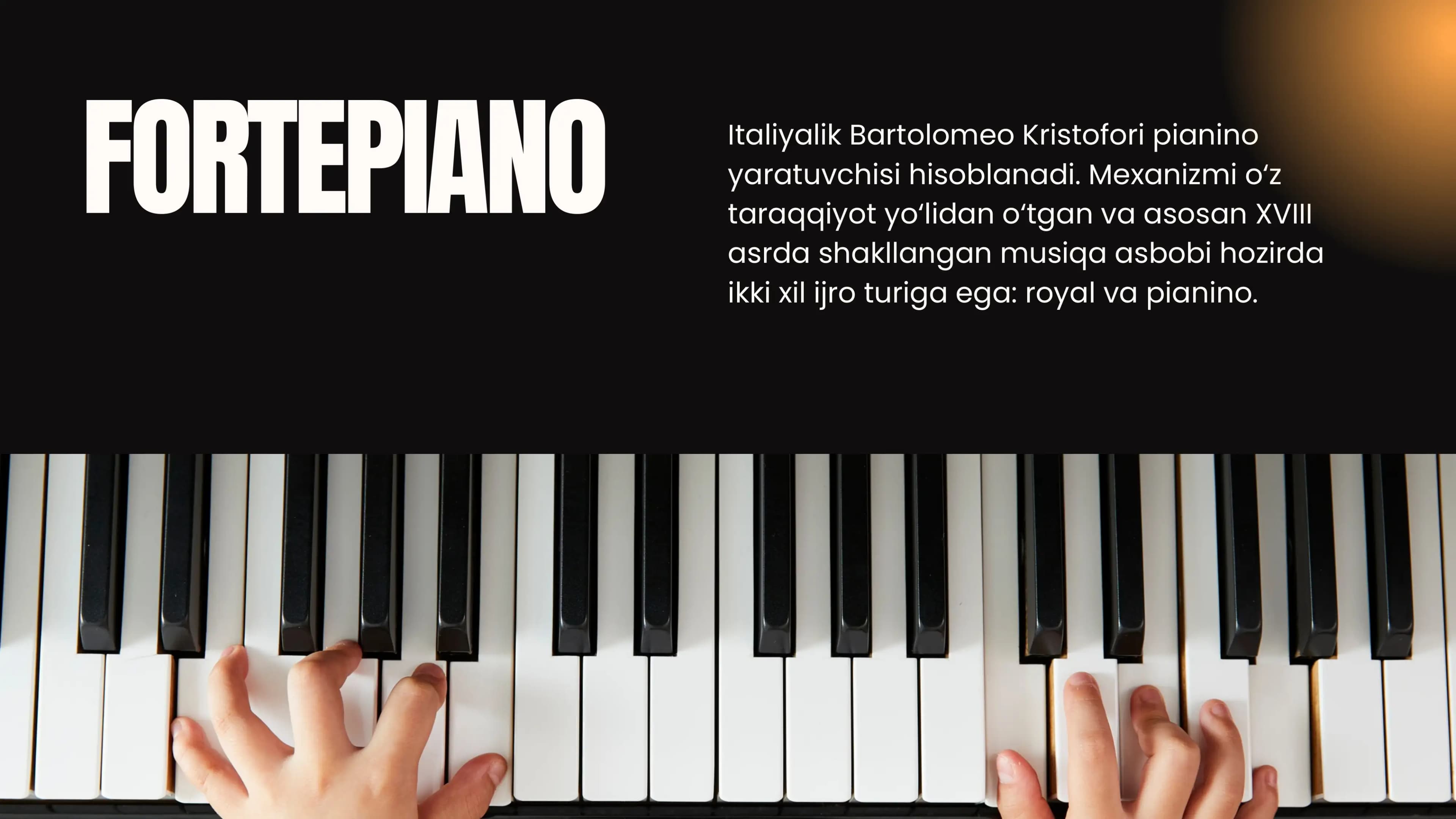 Italiyalik Bartolomeo Kristofori pianino