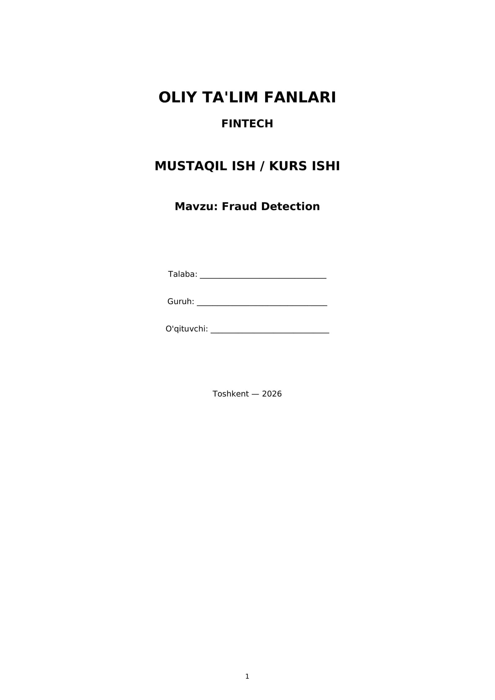Fraud Detection