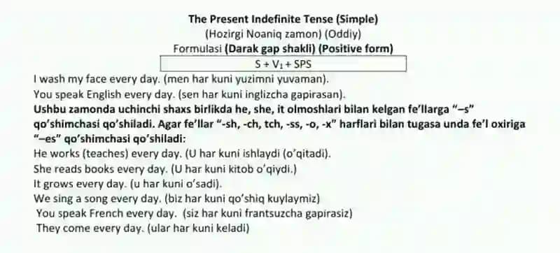The Present Simple