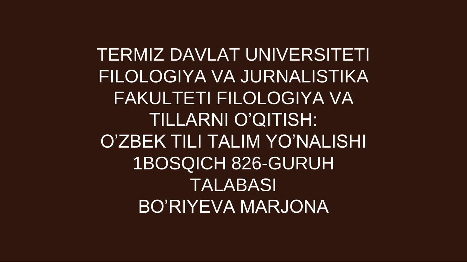 FILOLOGIYA VA JURNALISTIKA